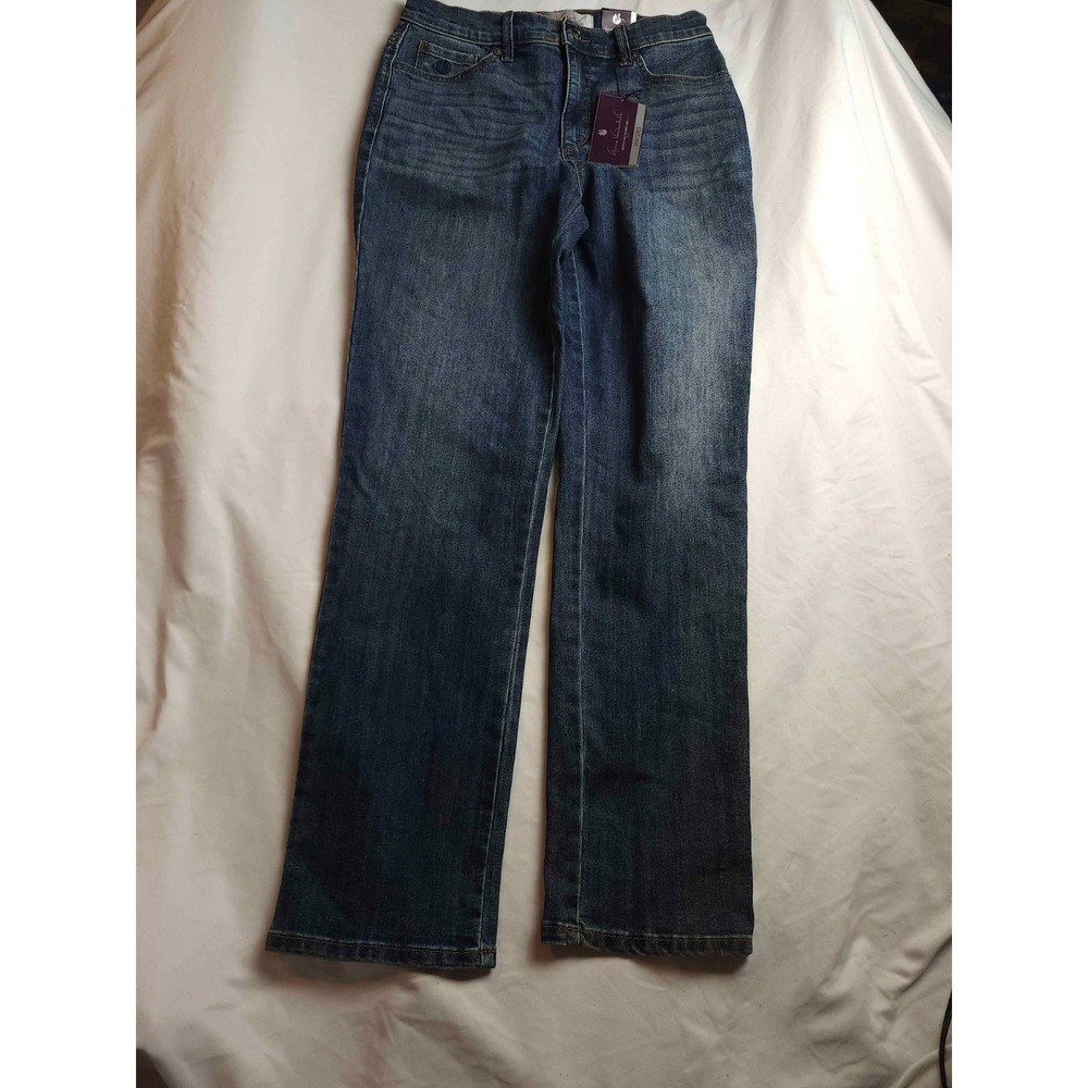 Gloria Vanderbilt Jeans Womens Size 8 Blue Denim Dark Wash Straight Pockets NWT